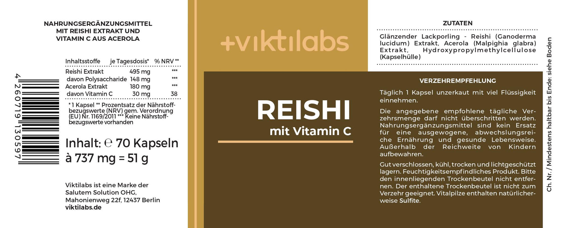 Offer for Premium Reishi: Vital mushroom extract with vitamin C