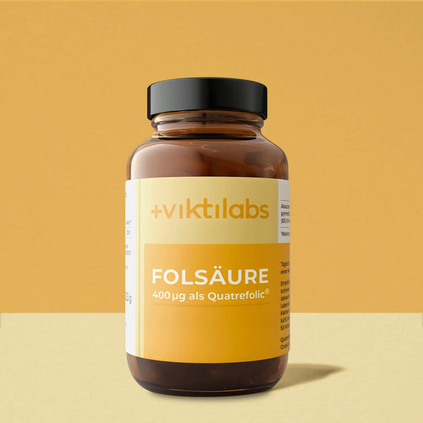 Cápsulas de ácido fólico: con 400 µg de L-metilfolato bioactivo (Quatrefolic®️)