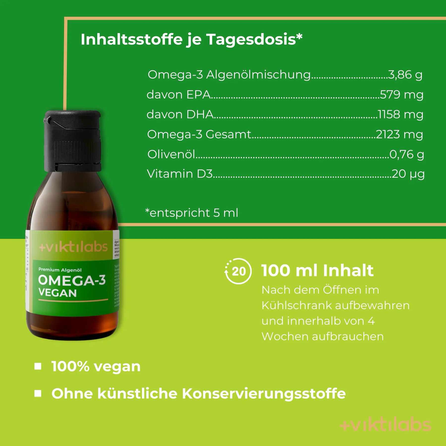 Omega-3 Vegan: Natürliche Quelle aus Algenöl
