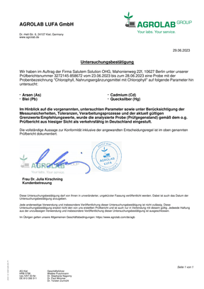 Offer for Chlorophyll Drops - 1 bottle of 100 ml