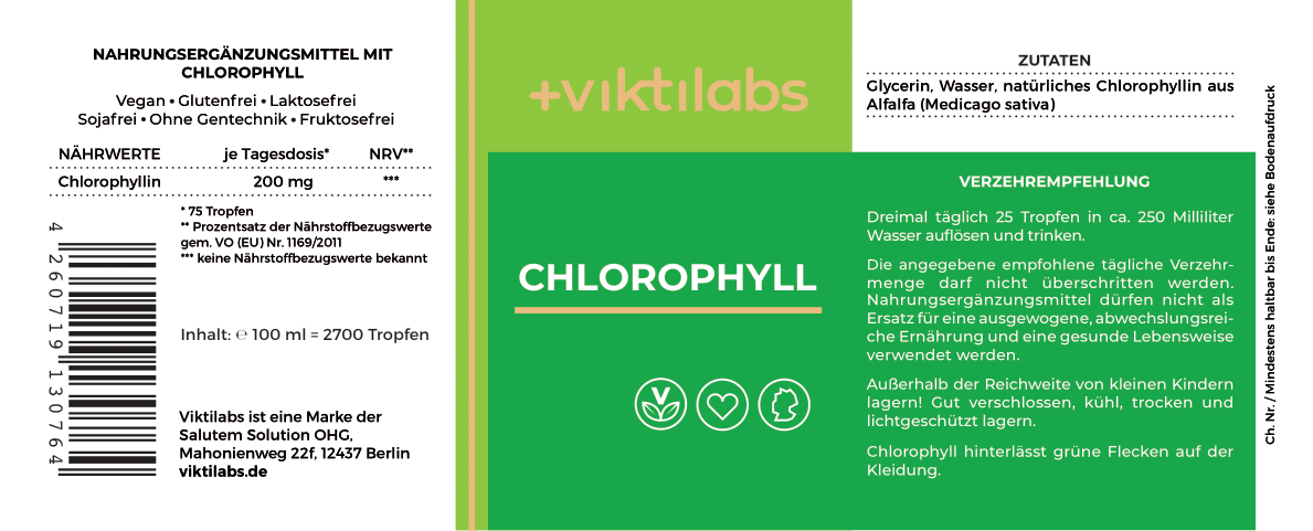 Offer for Chlorophyll Drops - 1 bottle of 100 ml