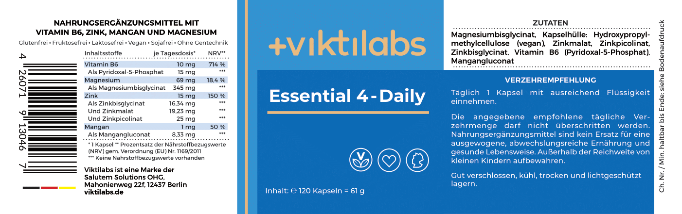 Order campaign for Essential 4-Daily (120 capsules)