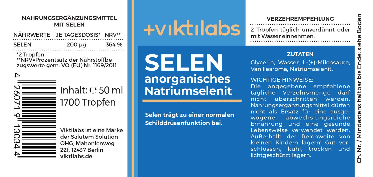 Oferta para Gotas de selenio - Selenito sódico inorgánico de alta biodisponibilidad