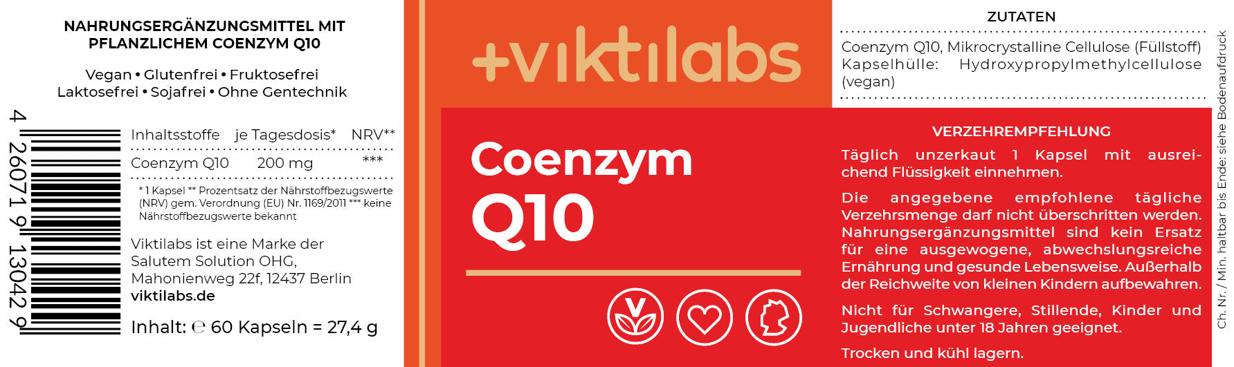 Offer for Coenzyme Q10 - Premium Q10 from plant fermentation - 60 capsules